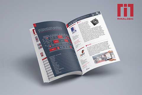 MINALOGIC mise en page brochure graphiste grenoble