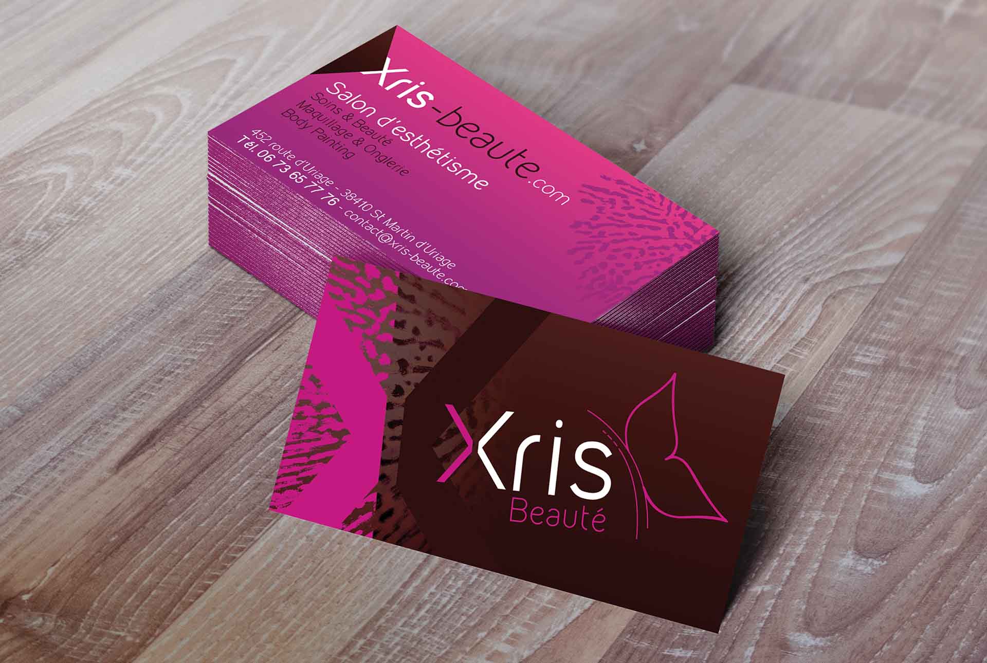 XRIS creation carte beaute graphiste grenoble