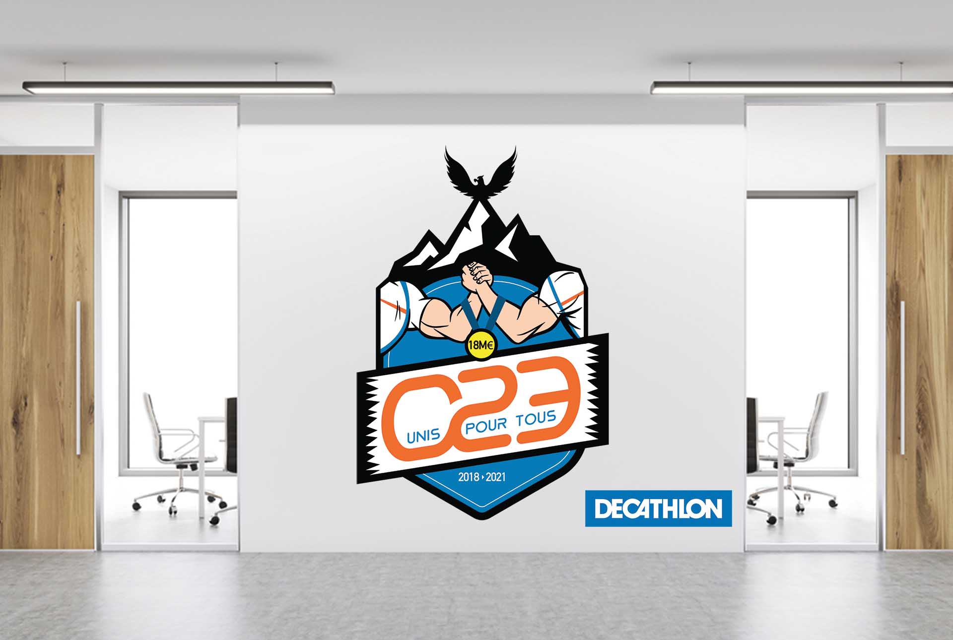 decathlon creation logo graphiste grenoble