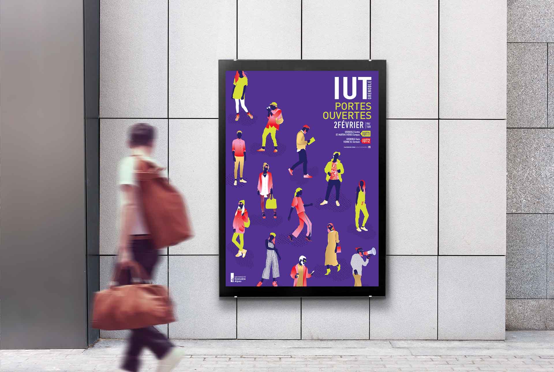 IUT creation affiche evenement graphiste grenoble