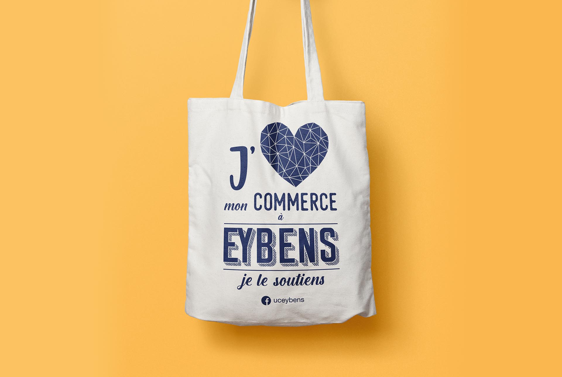 Union commerciale Eybens creation tote bag graphiste grenoble