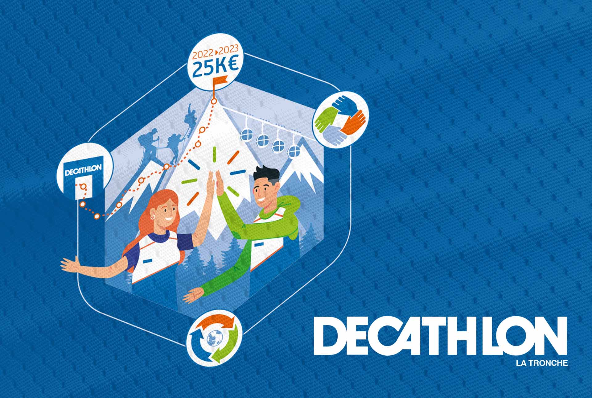 decathlon creation logo sport graphiste grenoble