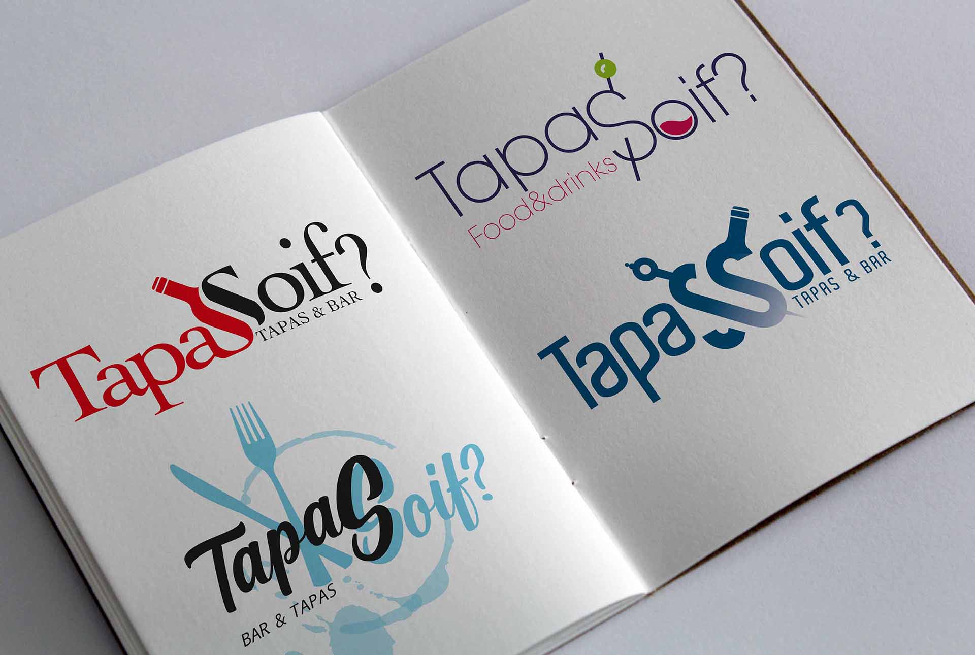 tapasoif creation logo cafe graphiste grenoble