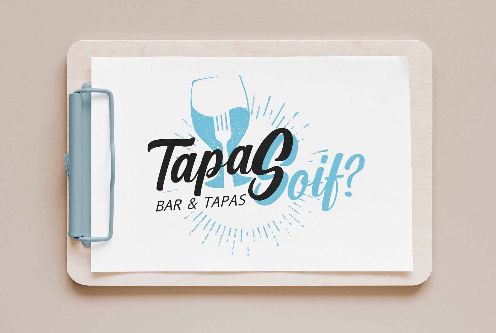 tapasoif creation logo restaurant graphiste grenoble