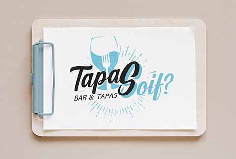 tapasoif creation menu restaurant graphiste grenoble